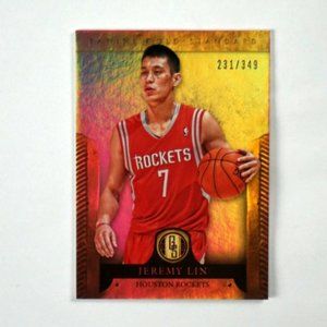 2012 Panini Gold Standard Jeremy Lin #'d /349 #33 Houston Rockets